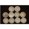 Image 1 : 10 ASSORTED 1930'S MERCURY DIMES