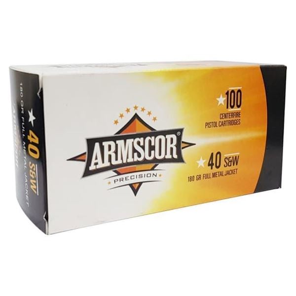 ARMSCOR PISTOL VALUE PACK 40 S& W 180 GRAIN FMJ - 100 Rds