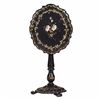 19thc English Papier-mache Tilt Top Candle Stand