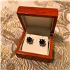 4.30ct Black Moissanite Diamond Sterling Earrings