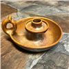 Rare W. J. Gordy Vintage Pottery Candlestick