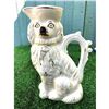 Image 1 : Mid 19thc English Staffordshire Spaniel Dog Porcelain Pitcher