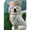 Image 2 : Mid 19thc English Staffordshire Spaniel Dog Porcelain Pitcher