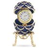Image 2 : Russian Enamel & Gilt Quartz Clock, Trinket Jewel Box
