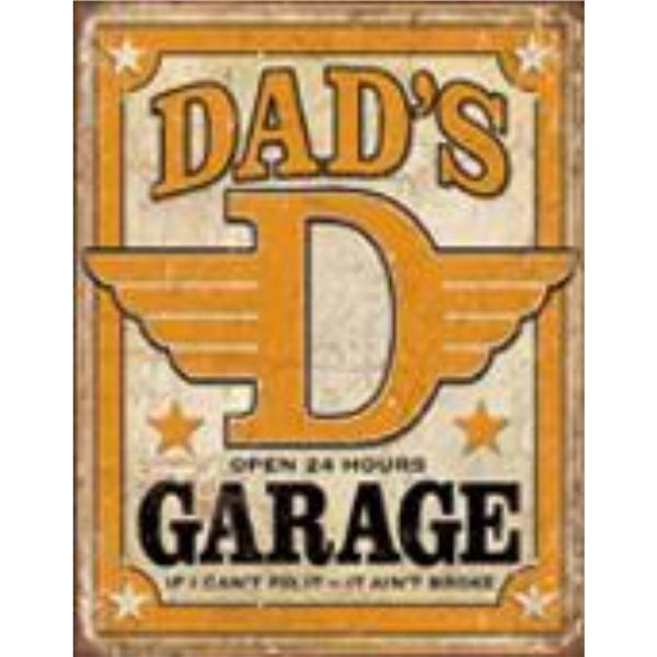Dad's Garage Metal Sign