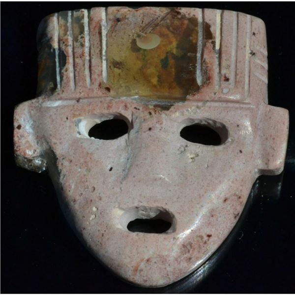 32ct Natural Mexican Fire Opal Carving, Mask