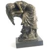 Image 2 : Signed Resting Maiden Bronze Sculpture