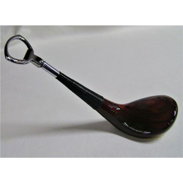 Vintage Wood Golf Club Bottle Opener
