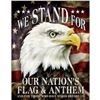 Image 1 : We Stand For Our Flag Metal Pub Bar Sign