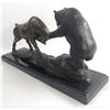 Image 5 : Stock Market Bull Vs Bear Signed Bronze Sculpture