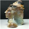 Image 5 : Carved Amazonite Native American Chieftain