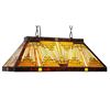 Image 2 : Mission Style Stained Art Glass Hanging Pendant Light