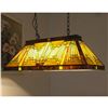 Image 3 : Mission Style Stained Art Glass Hanging Pendant Light