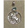 Image 3 : 2.19cts Blue Topaz Sterling Silver Archangel
