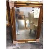 Antique Style Gilt Wood Beveled Mirror