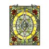 Image 1 : Golden Ring of Roses Stained Art Glass Panel