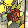 Image 5 : Golden Ring of Roses Stained Art Glass Panel