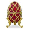 Image 4 : Royal Russian Crimson Trellis Trinket Box Egg