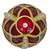 Image 5 : Royal Russian Crimson Trellis Trinket Box Egg