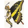 Image 1 : 1914 Butterfly Babies Lithograph, Giant Swallow-Tail