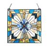 Image 2 : Mission Style Stained Art Glass Hanging Window Panel