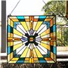 Image 3 : Mission Style Stained Art Glass Hanging Window Panel