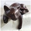 Image 3 : Desktop Cat Signed Bronze Sculpture