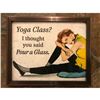 Image 1 : Yoga Class Vintage Style Framed Lithograph