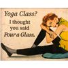 Image 2 : Yoga Class Vintage Style Framed Lithograph