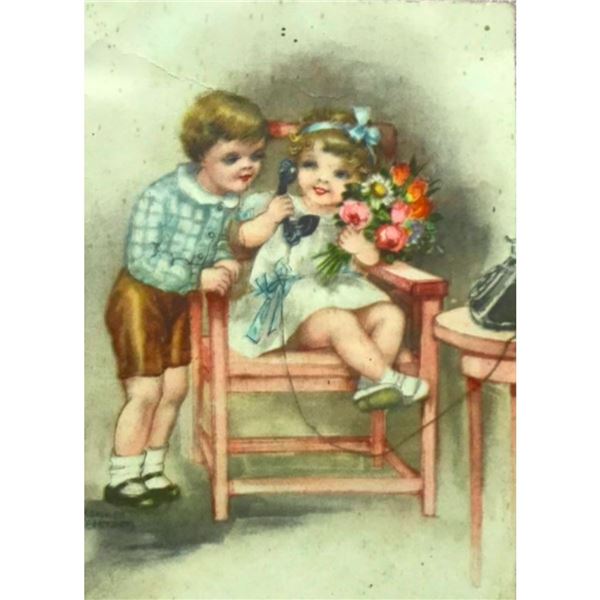 Early 20thc Hannes Petersen Postcard