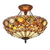 Image 1 : Edwardian Style Stained Art Glass Fixture