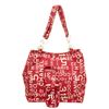 22  Chanel Red Canvas Logo Tote Bag