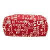 Image 5 : Chanel Red Canvas Logo Tote Bag
