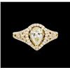 Image 2 : 14KT Yellow Gold 1.78 ctw Diamond Unity Ring