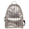 Image 1 : MCM Grey Coated Canvas Medium Backpack