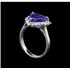 Image 4 : 14KT White Gold 2.78 ctw Tanzanite and Diamond Ring