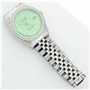 Image 6 : Rolex Mens Stainless Steel Green Diamond 36MM Oyster Perpetual Datejust