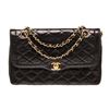Image 2 : Chanel Black Caviar Leather Paris Limited Double Shoulder Bag