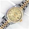 Image 2 : Rolex Ladies 2 Tone Champagne Diamond 26MM Oyster Perpetual Datejust Wristwatch
