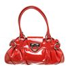 Image 1 : Salvatore Ferragamo Red Patent Leather Marisa Satchel Bag