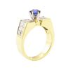 Image 4 : 2.45 ctw Blue Sapphire And Diamond Ring - 18KT Yellow Gold