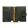 Image 6 : Louis Vuitton Black Leather Canvas Agenda PM Wallet