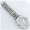 Image 7 : Rolex Ladies 26 Quickset Datejust MOP String Diamond Lugs And Ruby Datejust