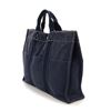 Image 2 : Hermes Navy Canvas Fourre MM Tout Bag