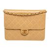 Image 1 : Chanel Beige Leather Flap Chain Shoulder Bag
