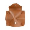 Image 6 : Hermes Tan Leather Coin Purse Wallet