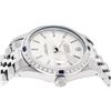 Image 4 : Rolex Mens Stainless Steel Silver Index Diamond & Sapphire 36MM Datejust Wristwa