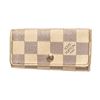 Image 1 : Louis Vuitton Beige Damier Canvas 4 Key Holder Wallet