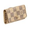 Image 2 : Louis Vuitton Beige Damier Canvas 4 Key Holder Wallet