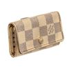 Image 2 : Louis Vuitton Beige Damier Canvas 4 Key Holder Wallet